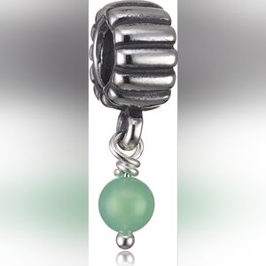 Pandora 925 silver May Chyrysophase BIRTHSTONE charm  rare